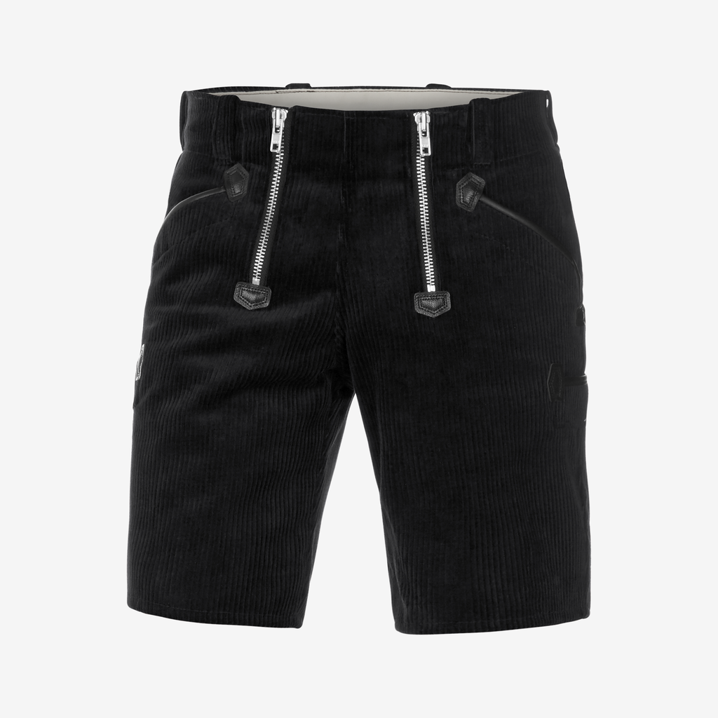 FHB Zunft-Shorts HANS – Schwarzer Genuacord